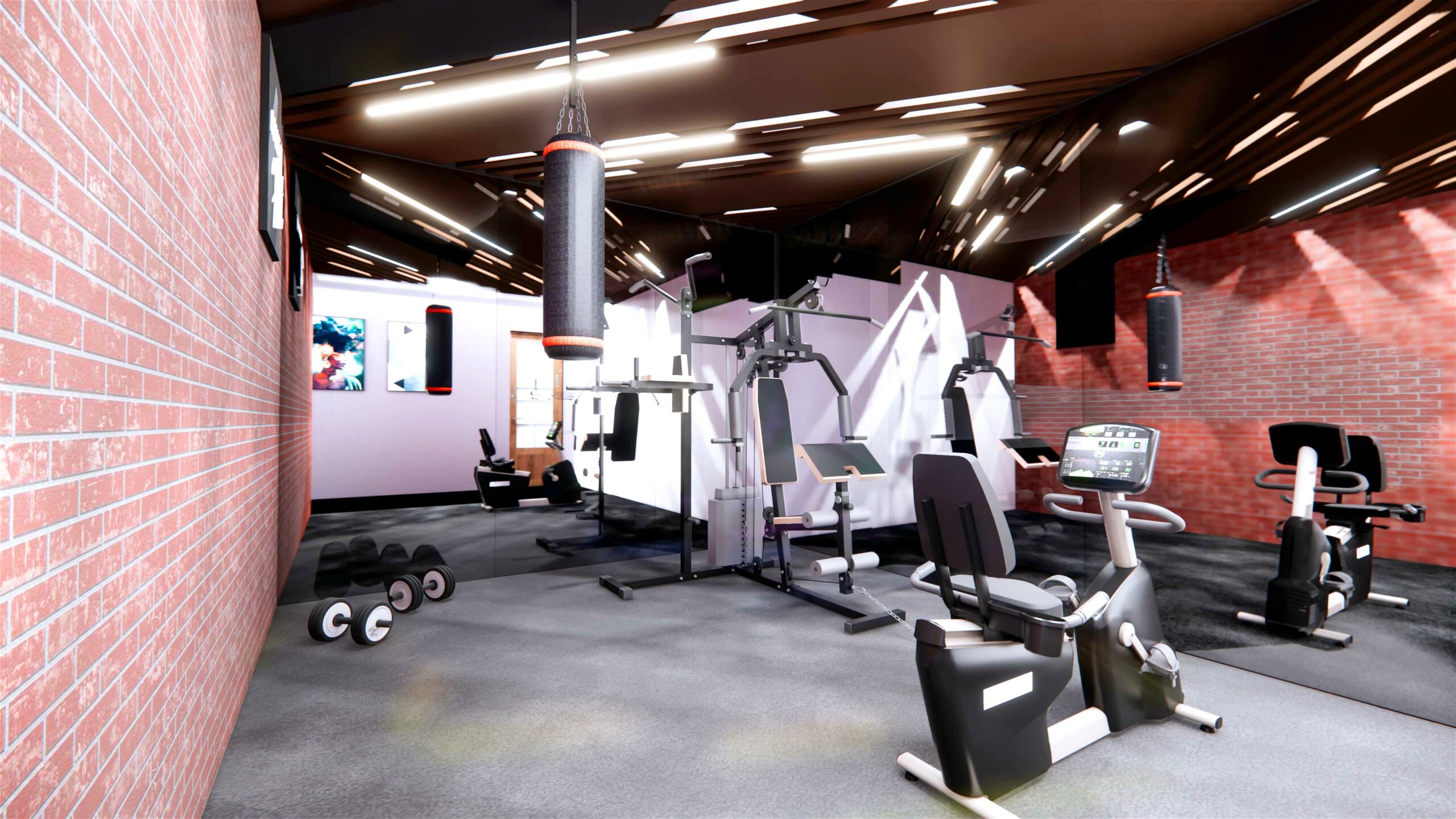 Gym rendered by Stedaxis